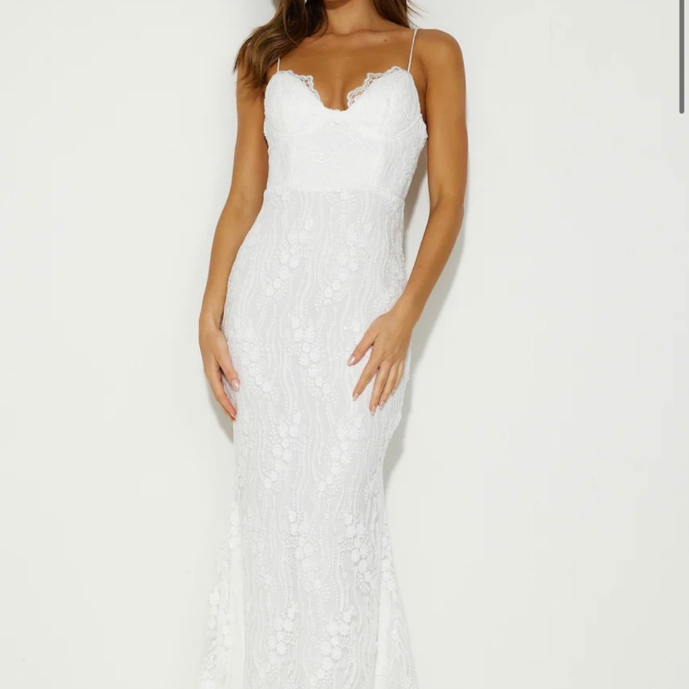 Hello Molly white lace dress